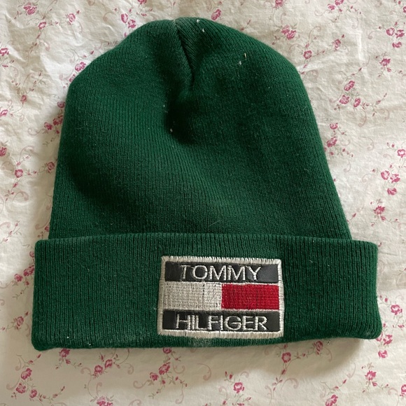 Tommy Hilfiger Forest Green Knit Hat - Picture 1 of 1